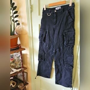 I.AM.GIA black wide leg cargo pants Y2K 90s mall goth